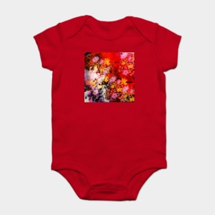 Abstract floral art Baby Bodysuit